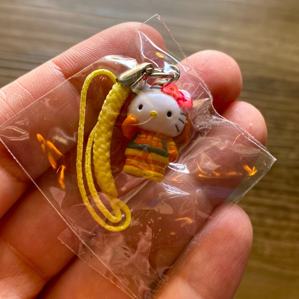 | NEW Hello kitty firewoman fireman cell phone charm